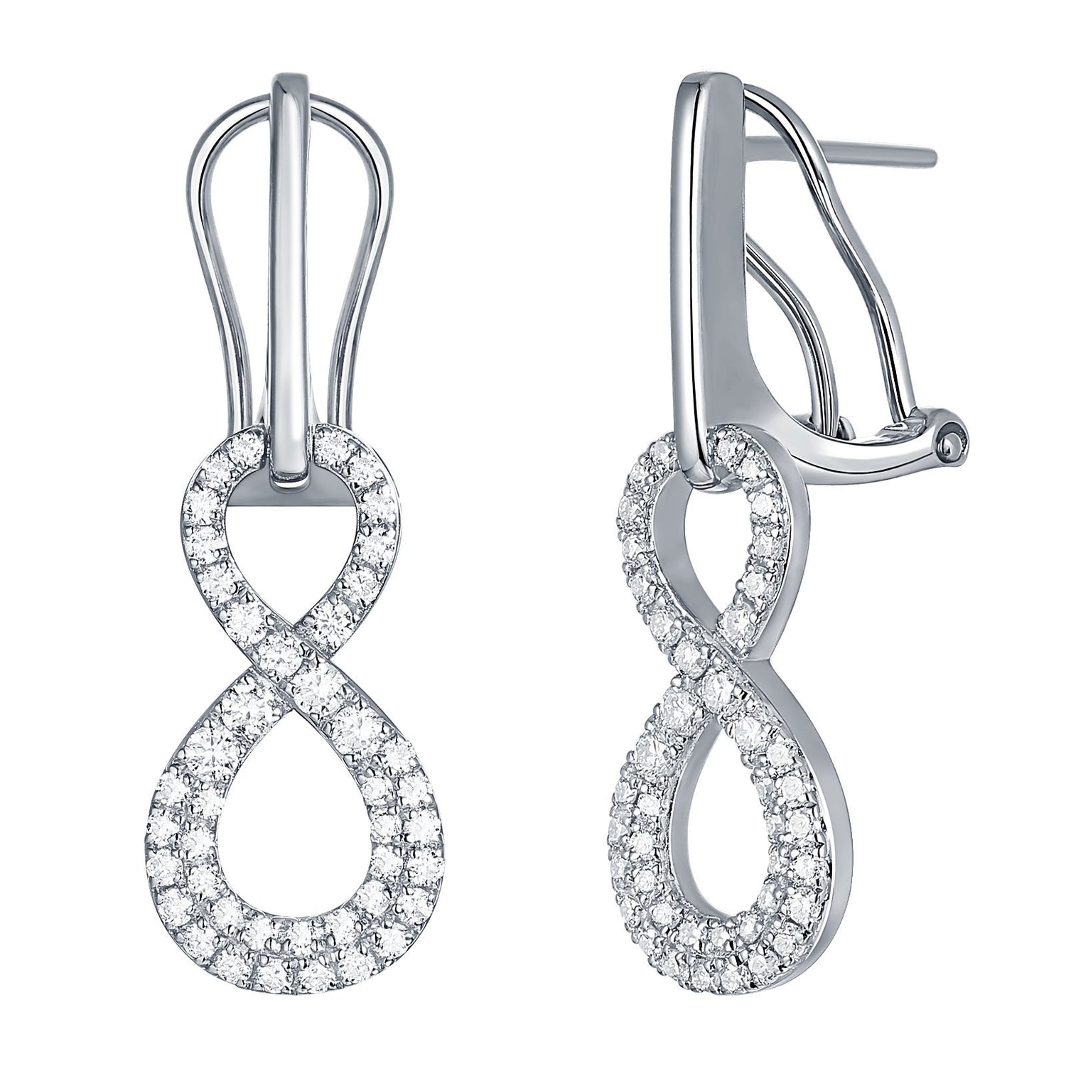 Limitless Collection Lab Grown Diamond Earrings Earrings Analucia Beltran Diamonds Rhodium plated