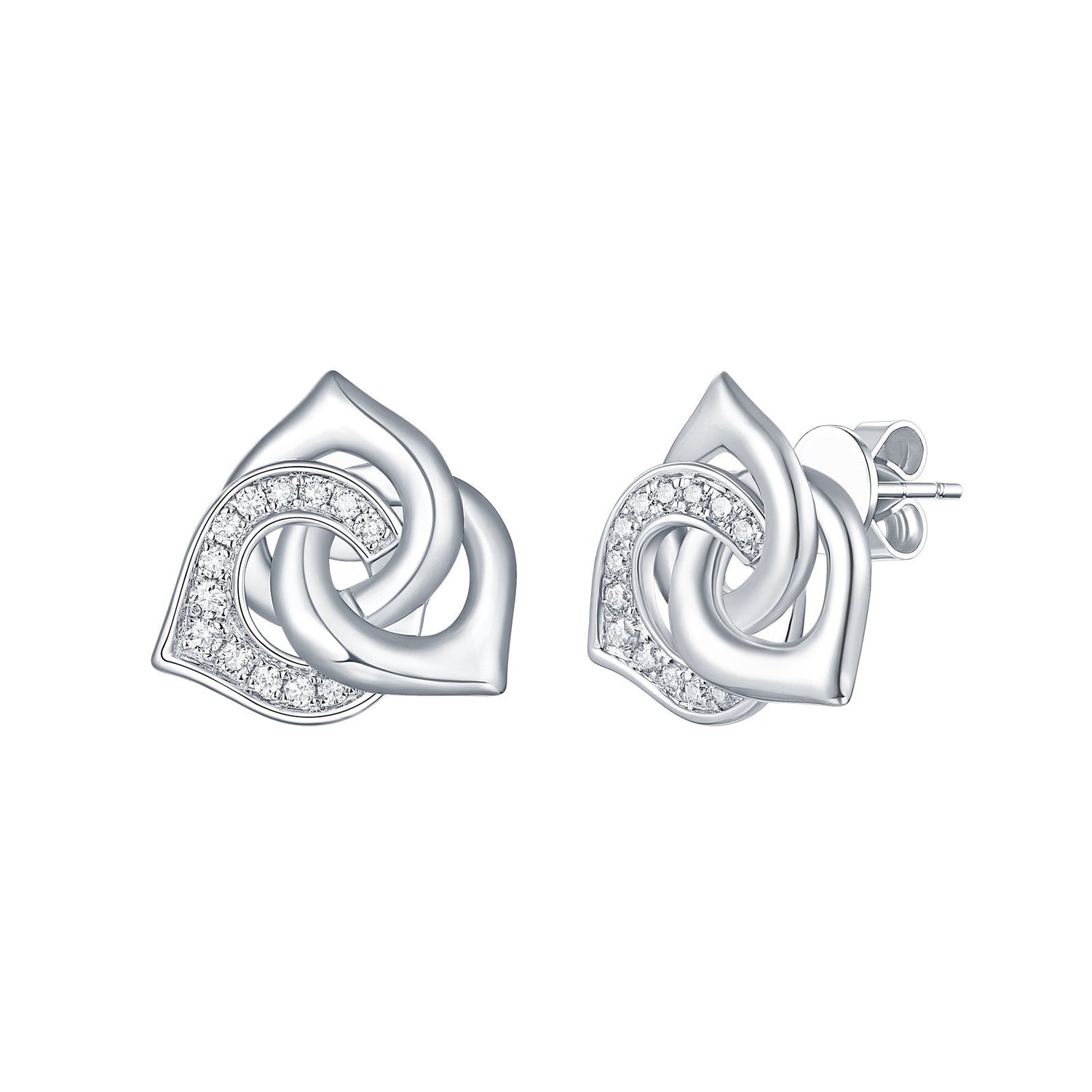 Limitless Collection Lab Grown Diamonds Stud earrings Earrings Analucia Beltran Diamonds Rhodium