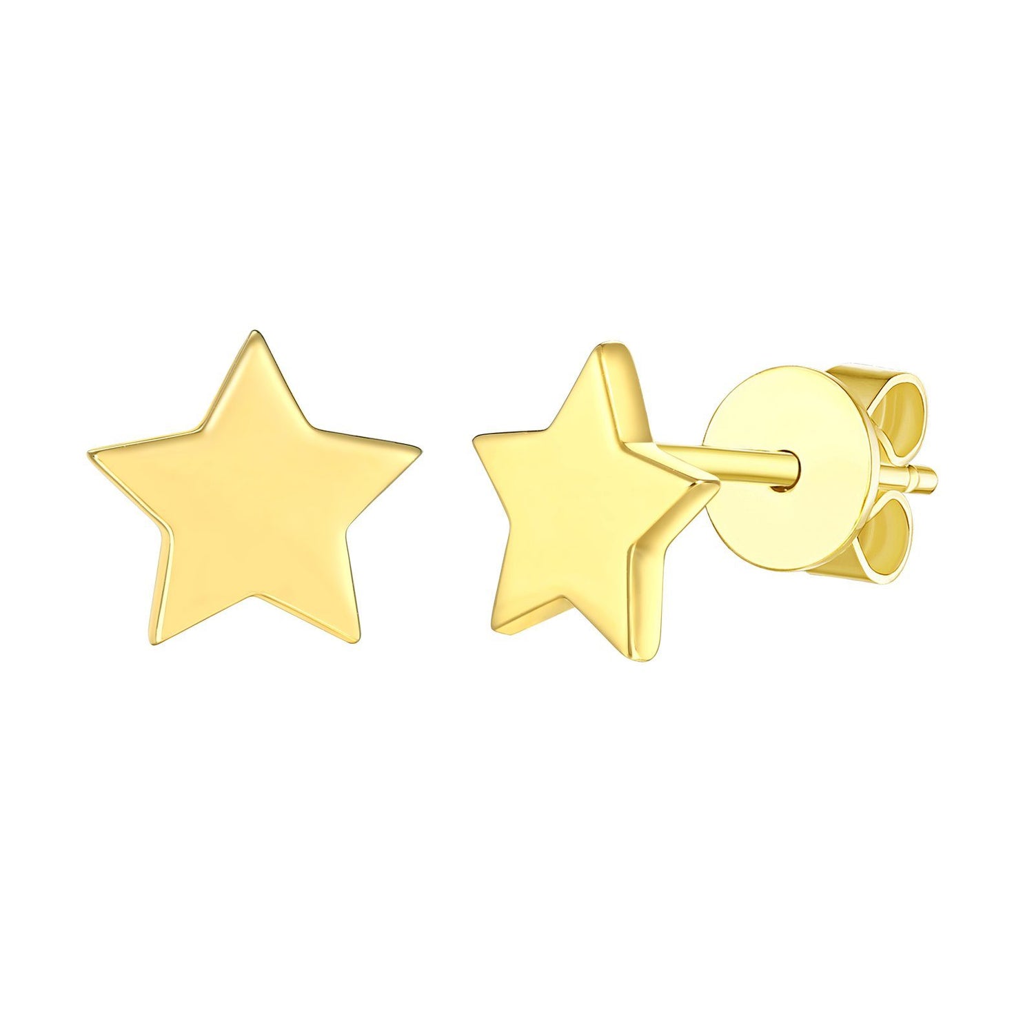 Lucky Stars Collection  stud earring Earrings Analucia Beltran Diamonds 14 kt yellow gold plated