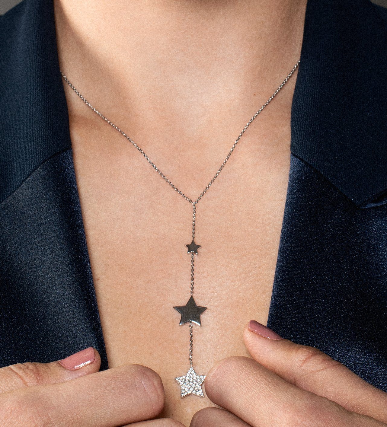 Lucky Stars Collection Lab Grown Diamond Necklace Necklace Analucia Beltran Diamonds