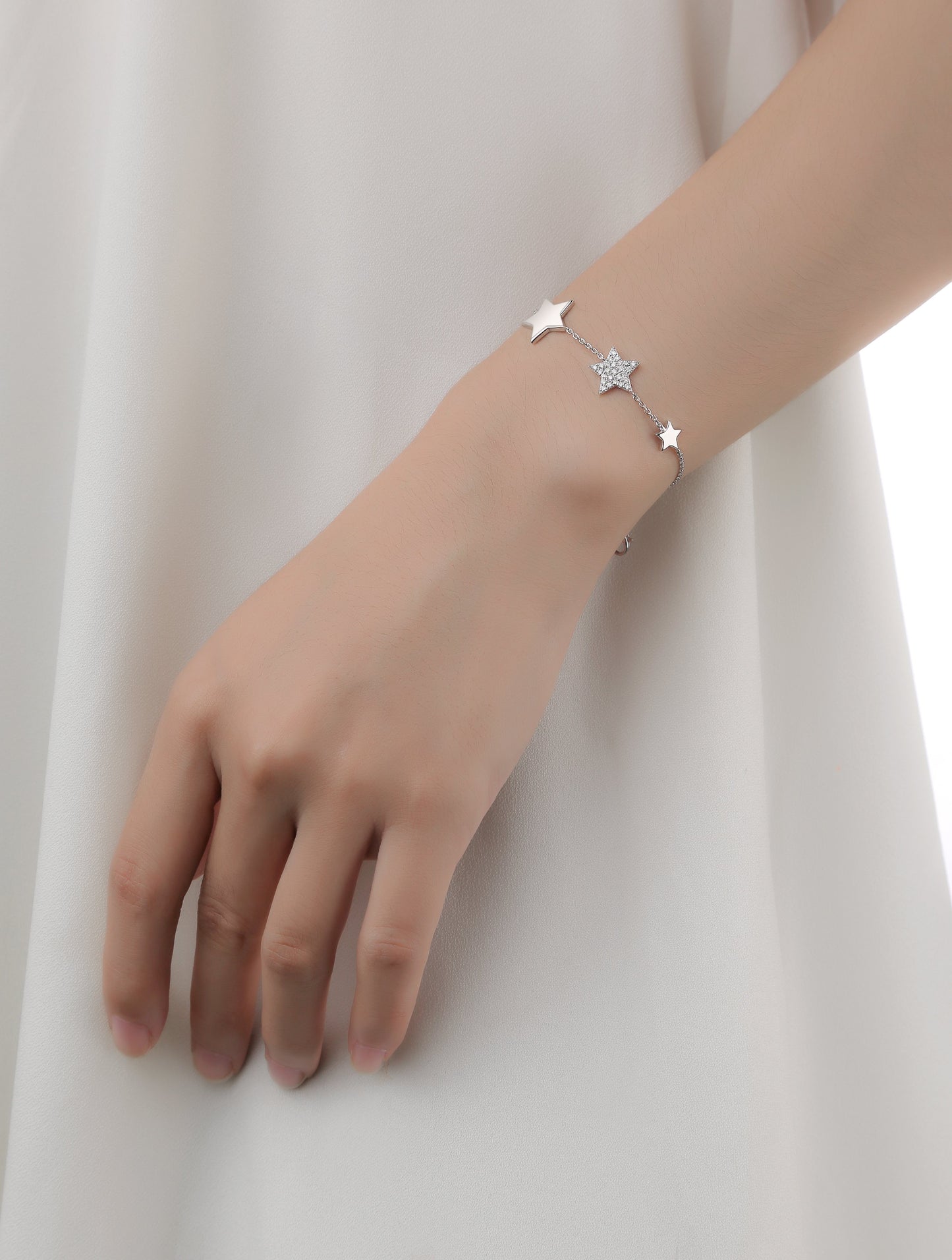 "Lucky Stars" Silver Bracelet Bracelet Analucia Beltran Diamonds 
