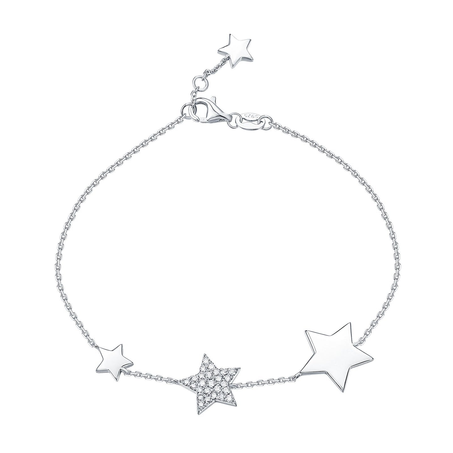 "Lucky Stars" Silver Bracelet Bracelet Analucia Beltran Diamonds 